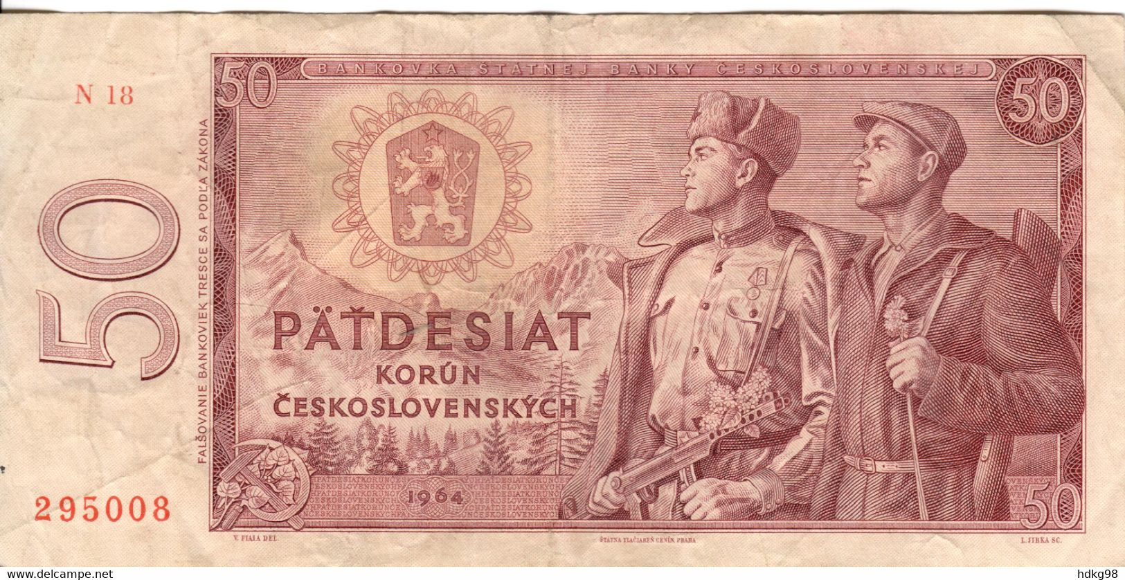 CSR+ Tschechoslowakei 1964 - 50 Korun - Checoslovaquia