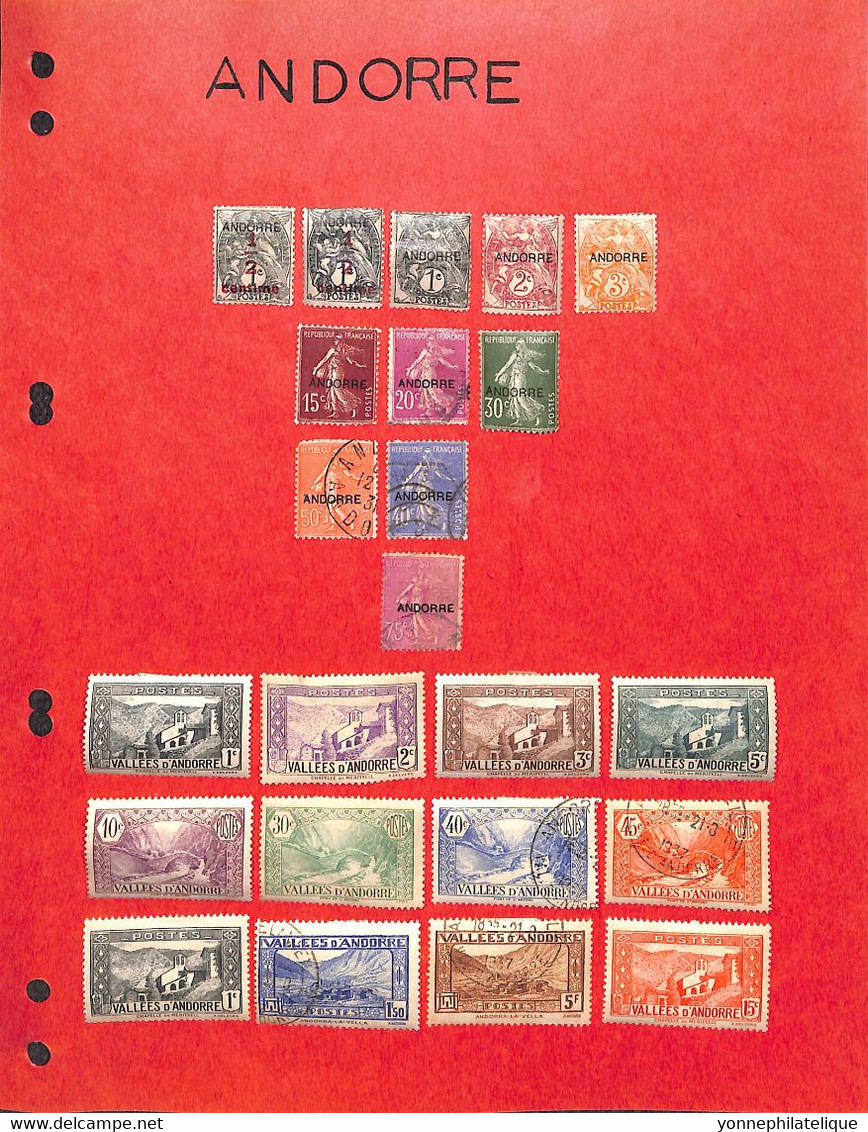 ANDORRE -   Collection TP Neufs  X Et Oblitérés-  ( Voir Tous Les Scans) - - Altri & Non Classificati