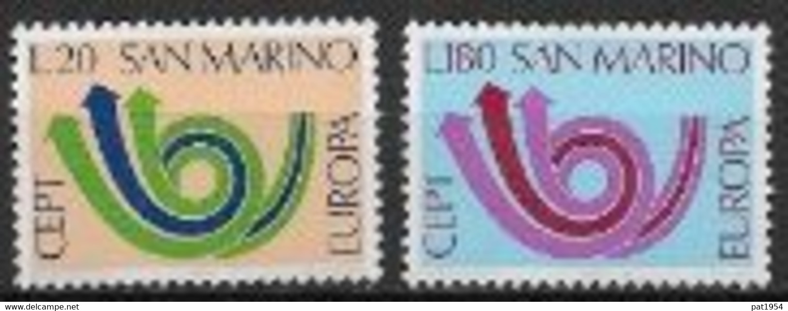 Saint Marin 1973 Neufs ** N° 833/834 Europa - 1973