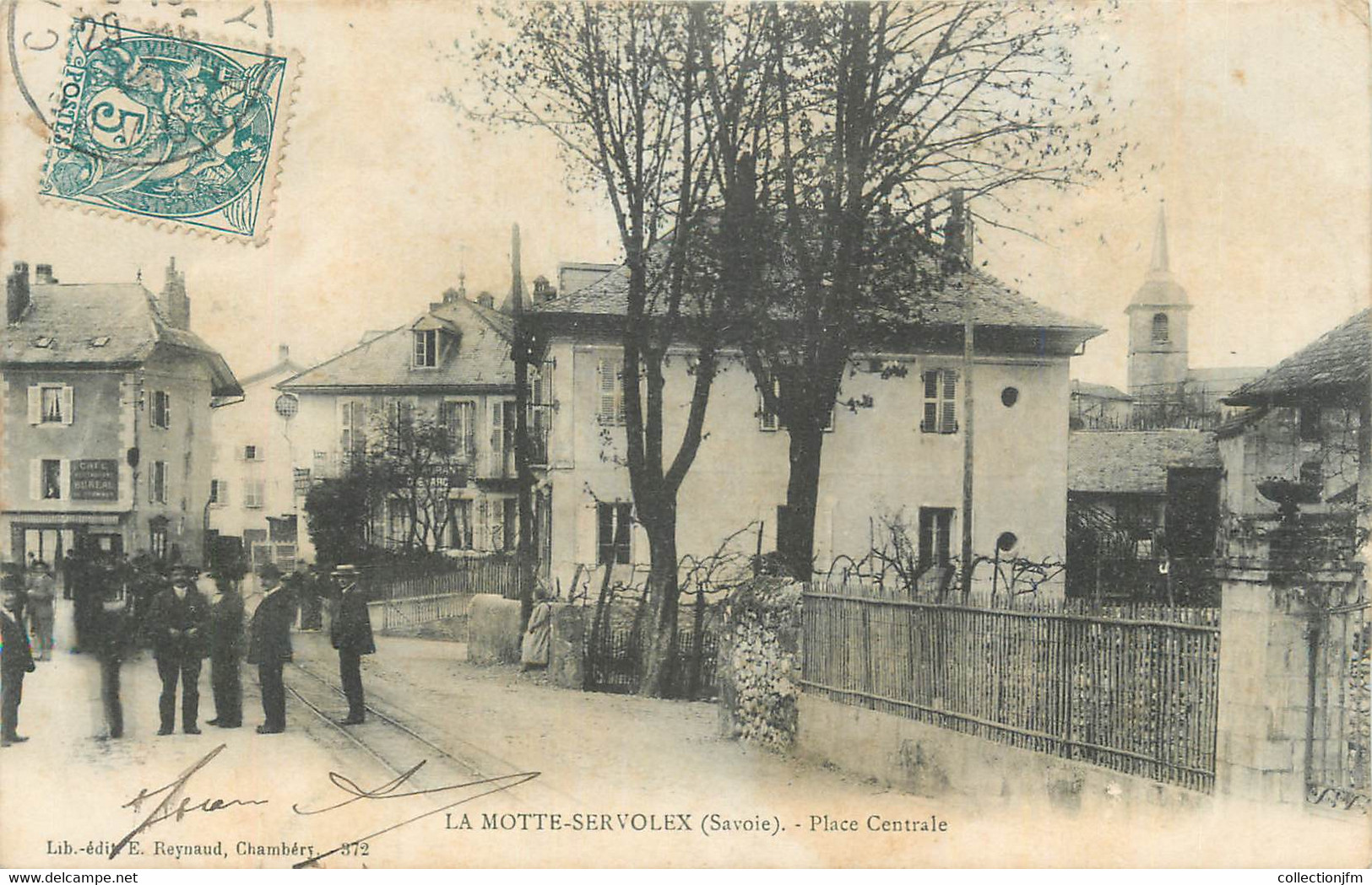 CPA FRANCE 73 " La Motte Servolex, Place Centrale". - La Motte Servolex