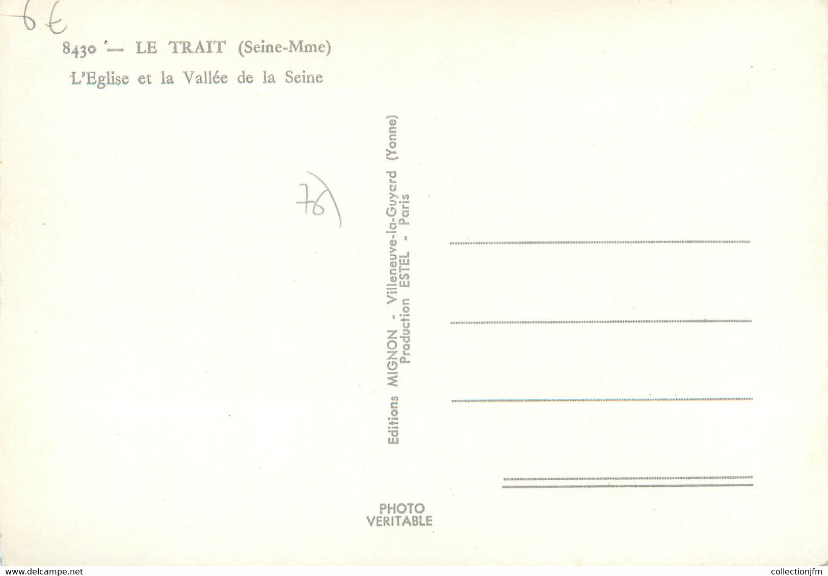 CPSM FRANCE 76 "Le Trait, L'église Et La Vallée De La Seine". - Le Trait