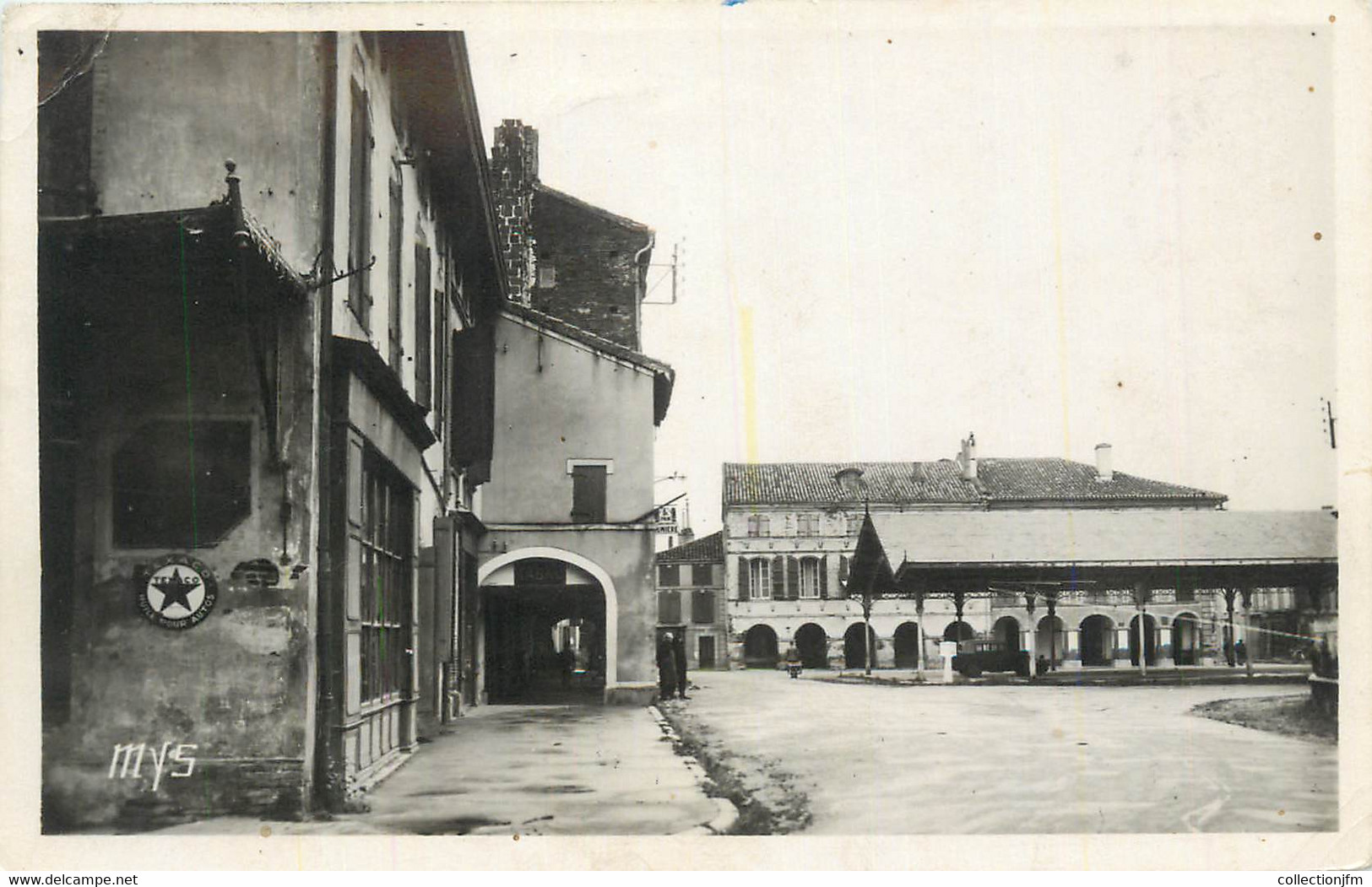 CPSM FRANCE 82 " St Nicolas De La Grave, Place De L'église". - Saint Nicolas De La Grave