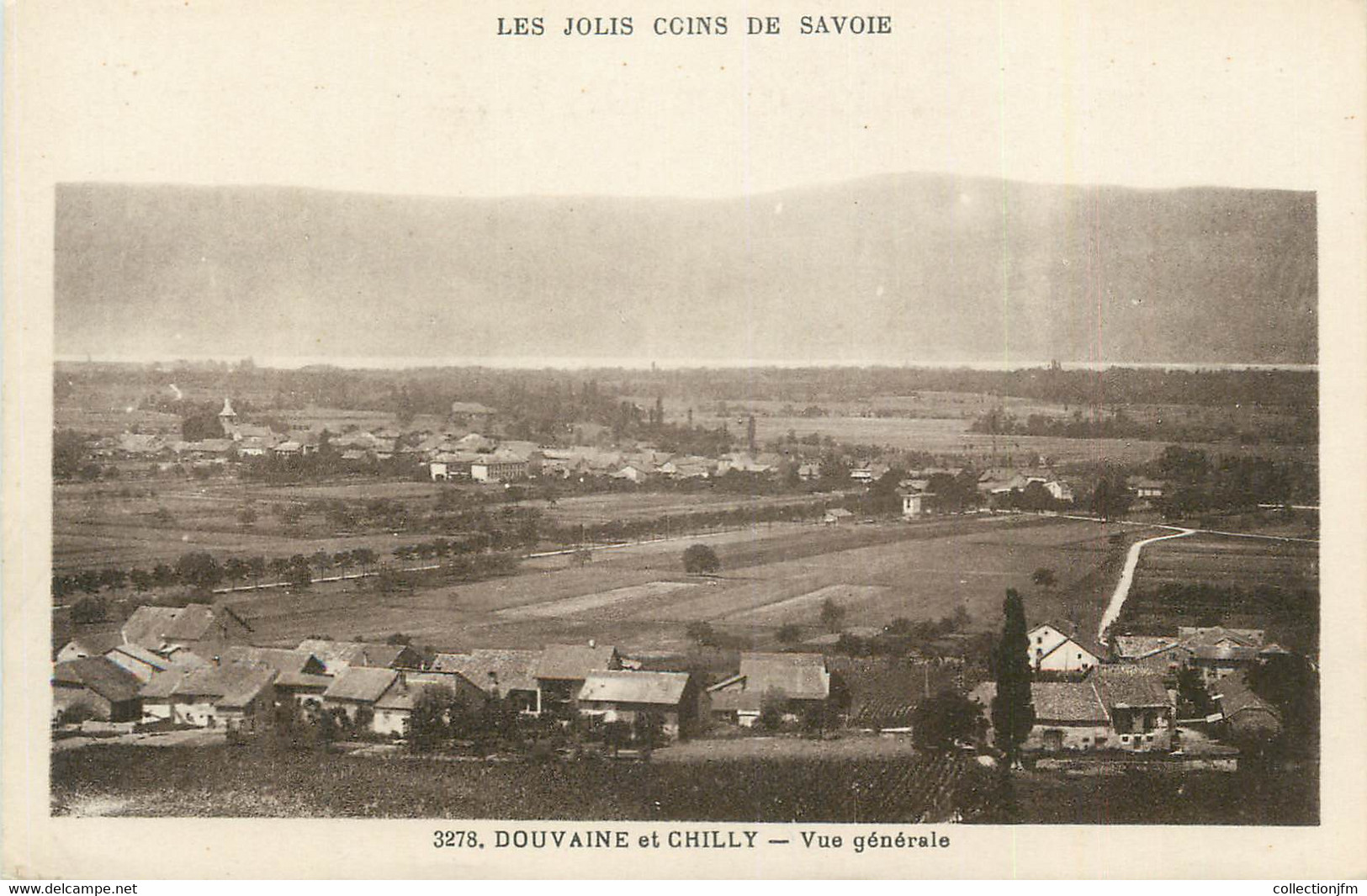 CPA FRANCE 74 "Douvaine Et Chily, Vue Générale". - Douvaine