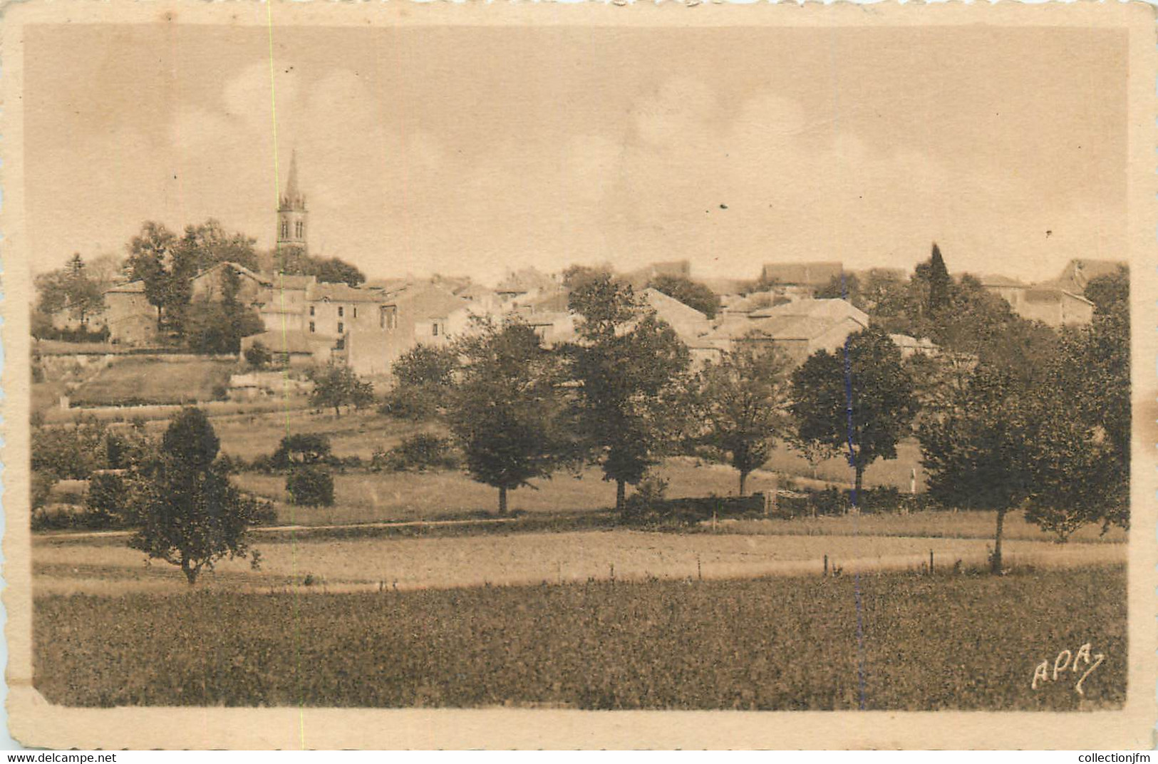 CPA FRANCE 82 "Bourg De Visa, Vue Générale". - Bourg De Visa