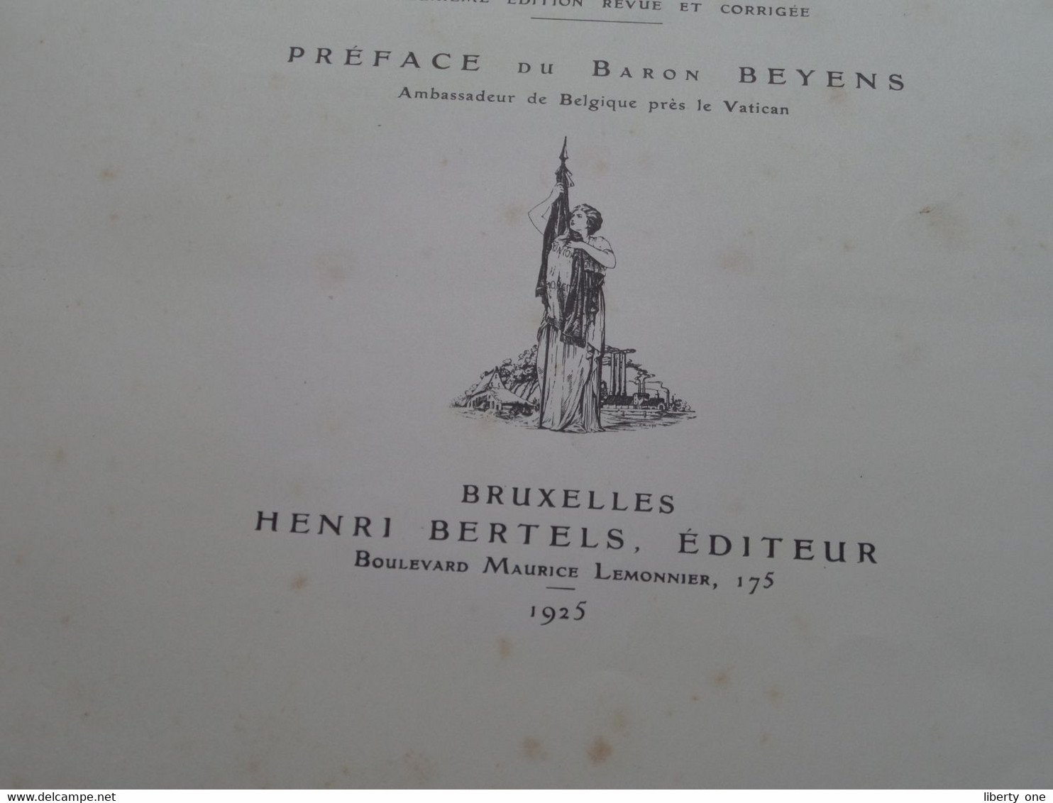 La BELGIQUE et la GUERRE - IV Histoire Diplomatique 1914-1918 ( Edit. H. BERTELS Bruxelles / A. MEERSMANS Relieur ) !