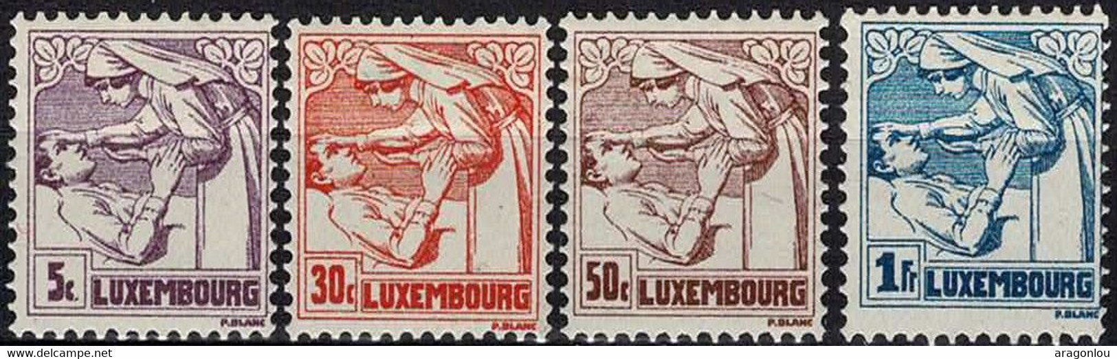 Luxembourg, Luxemburg 1925 Lutte Contre La Tuberculose Série Neuf MH* Valeur Catalogue:3,50€ - Ongebruikt