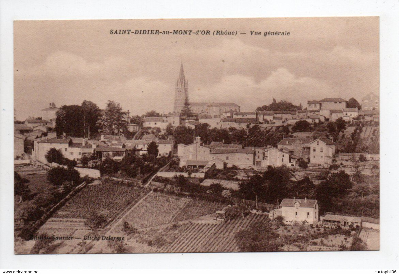 - CPA SAINT-DIDIER-AU-MONT-D'OR (69) - Vue Générale - Photo Delorme - - Andere & Zonder Classificatie