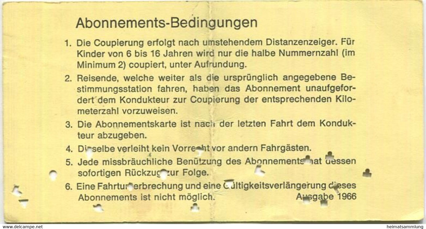 Schweiz - Solothurn-Niederbipp-Bahn - SNB 100 Km Inhaber-Abonnements-Karte - Fahrkarte 1968 Taxe Fr. 10.- - Europa