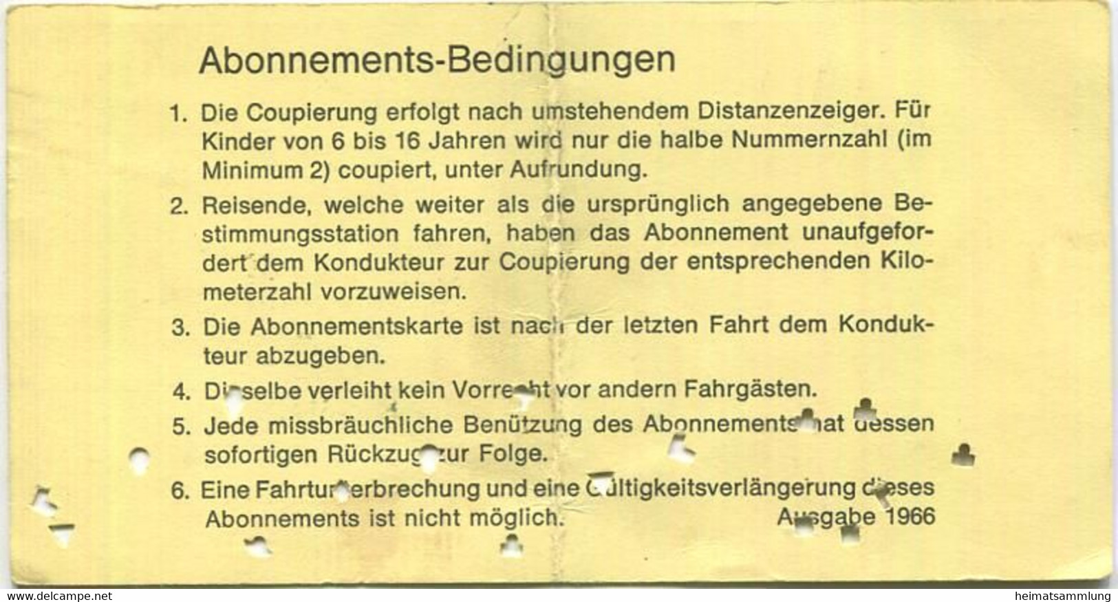 Schweiz - Solothurn-Niederbipp-Bahn - SNB 100 Km Inhaber-Abonnements-Karte - Fahrkarte 1968 Taxe Fr. 10.- - Europe