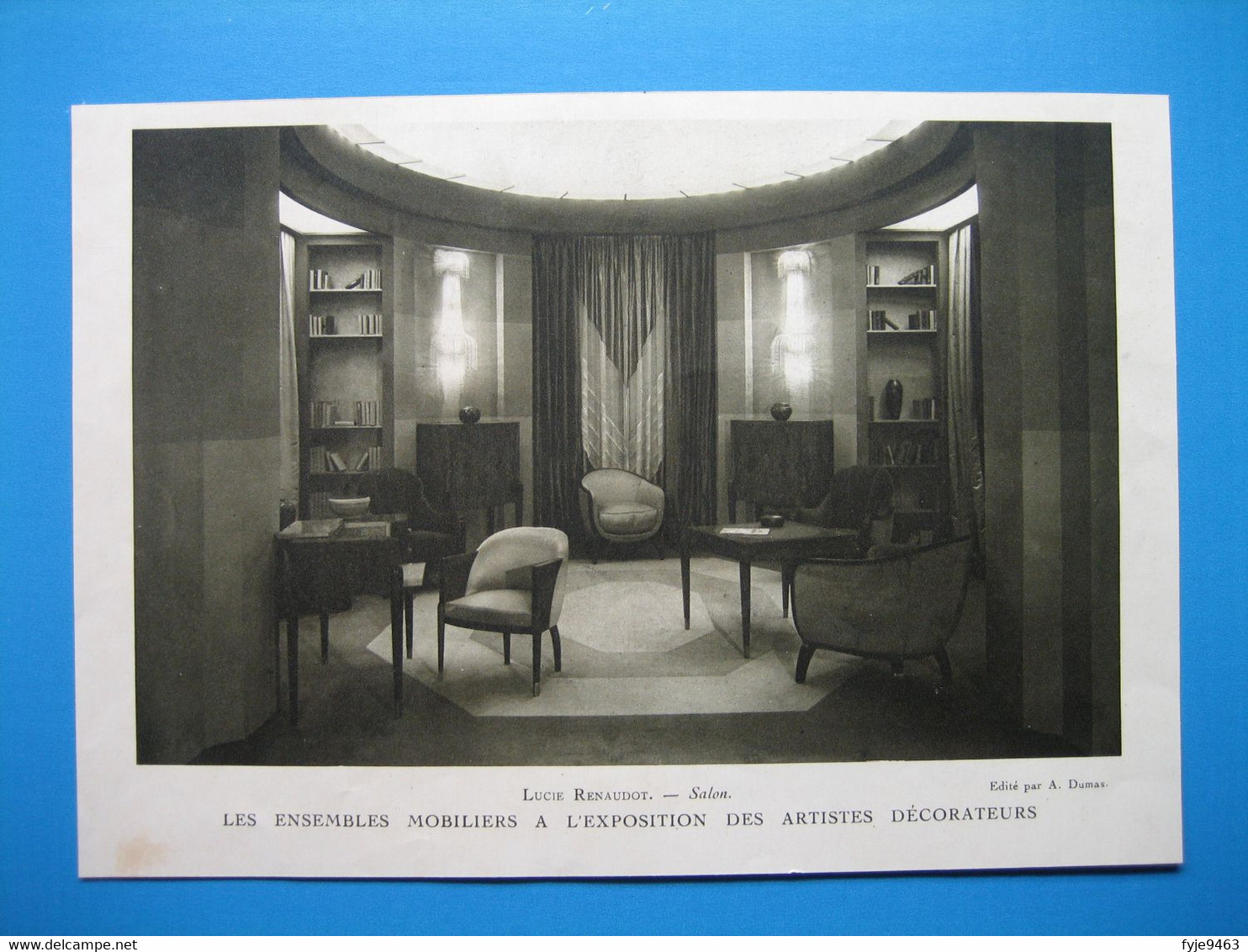 (1928) MOBILIER ARTS DÉCO : LUCIE RENAUDOT - Salon - Andere & Zonder Classificatie