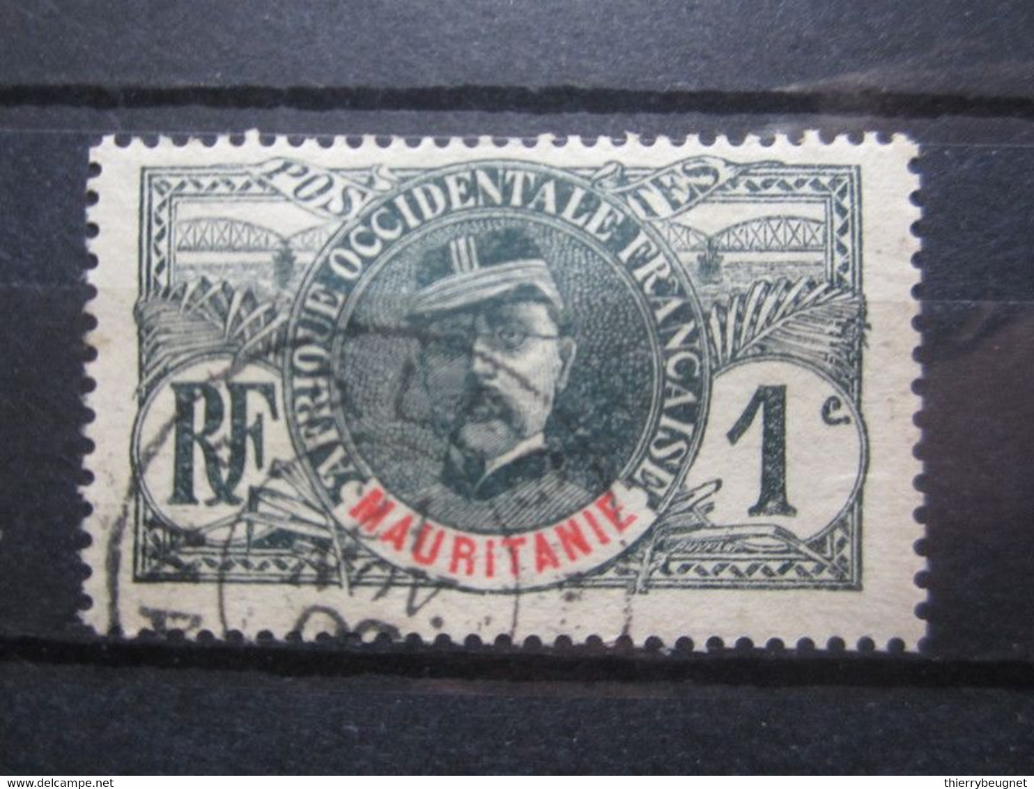 VEND BEAU TIMBRE DE MAURITANIE N° 1 , OBLITERATION " ALEG " !!! - Used Stamps