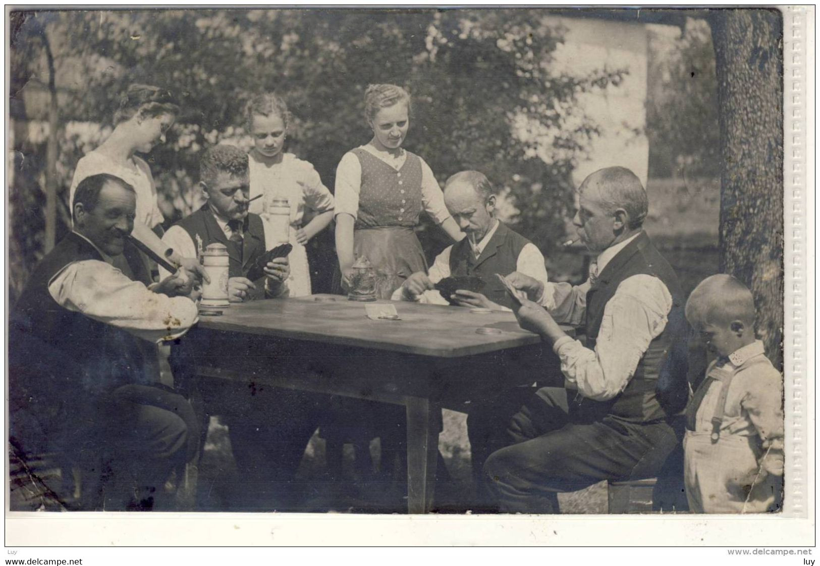 Photographie - KARTENSPIEL In Den 30er Jahren - Orig Photo,  Cartes à Jouer, Playing Card - Regional Games