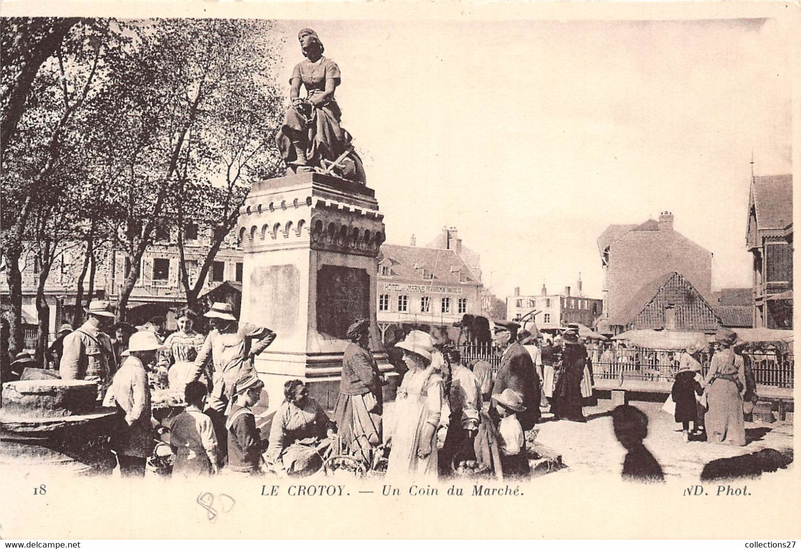 80-LE-CROTOY- UN COIN DU MARCHE - Le Crotoy