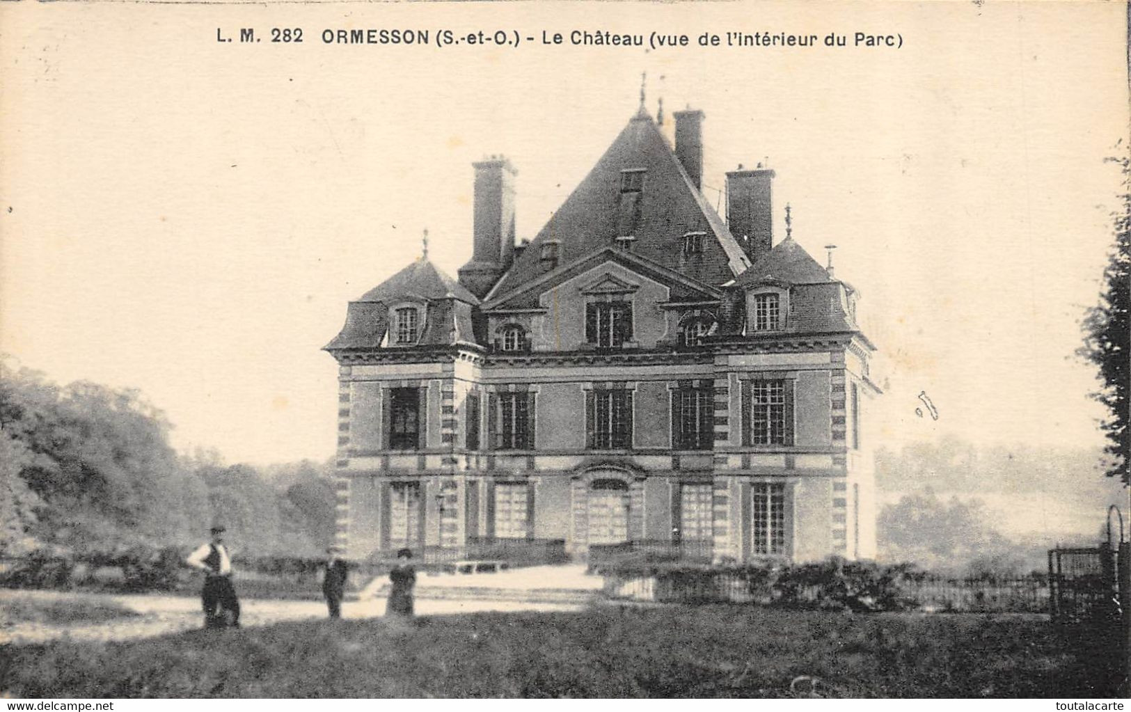 CPA  94 ORMESSON LE CHATEAU  VUE DE L'INTERIEUR DU PARC - Ormesson Sur Marne