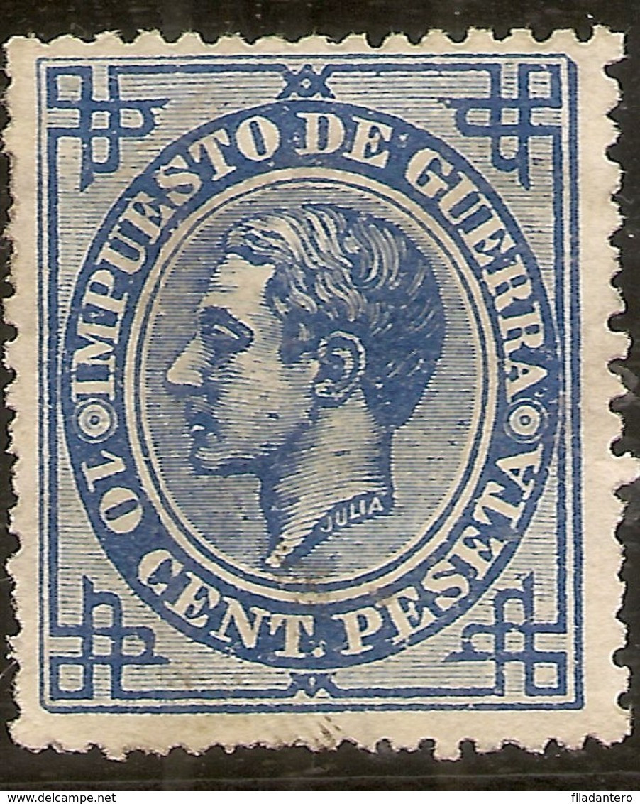 España Edifil 184 (*) Mng  10 Céntimos Azul Alfonso XII  1876   NL1566 - Nuevos