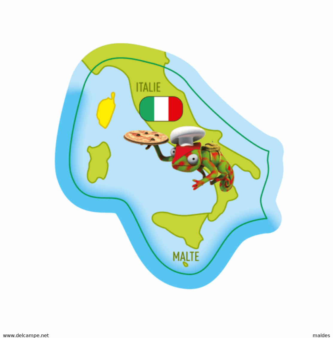 Magnets BROSSARD Carte EUROPE Sous Blister ITALIE - Reclame