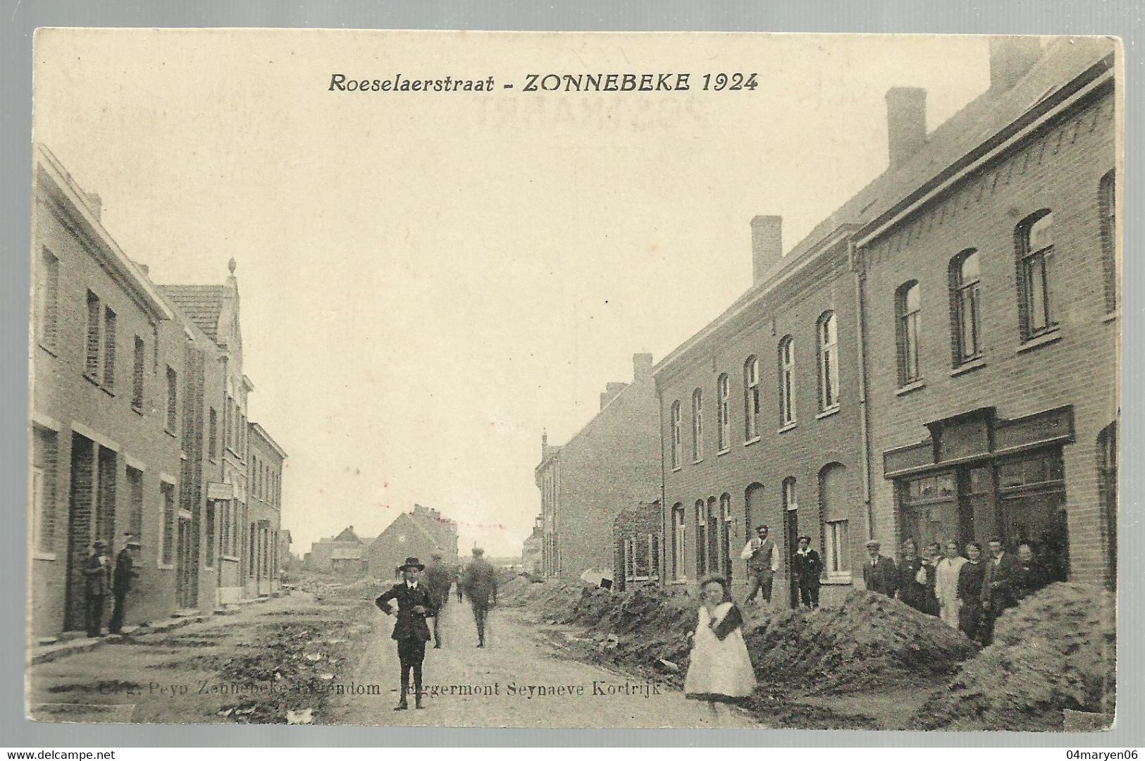 ***  ZONNEBEKE  ***  -  1924  -  Roeselaerstraat - Ieper