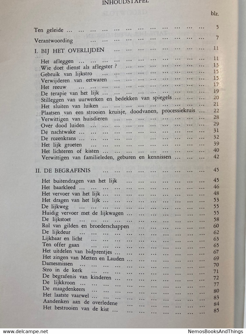 1960 - Doods- Begrafenis- En Rouwgebruiken In Het Arrondissement DENDERMONDE - Inhoud => Zie Foto's - Geschichte