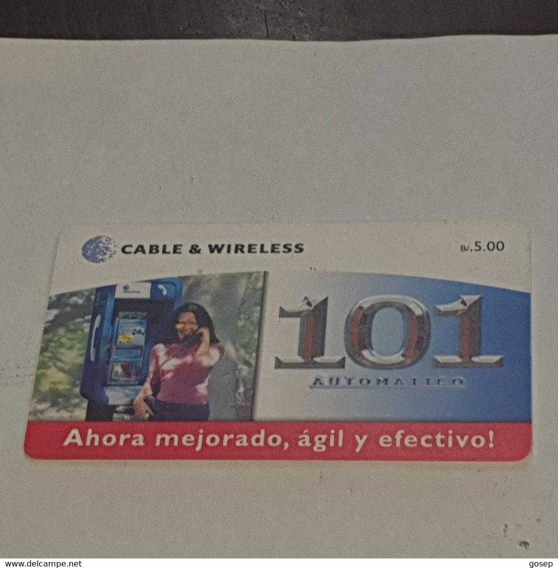 PANAMA-(PAN-C&W-059B)-Ahora Mejorado Agil101-(8)-(b/.5.00)-(0000005357580)-used Card+1card Prepiad Free - Panamá