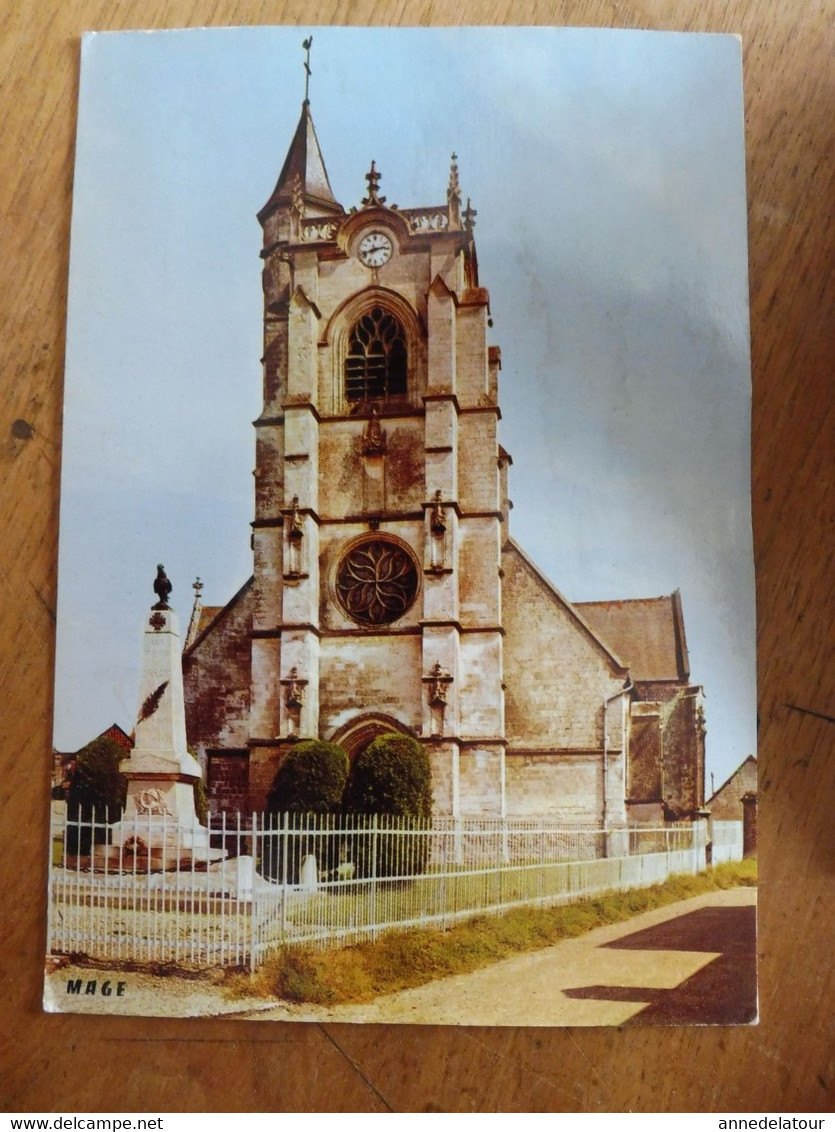 CPA  (une Unité) SOMME --   Crecy-en-Ponthieu - L'église  -  édition Mage - Crecy En Ponthieu