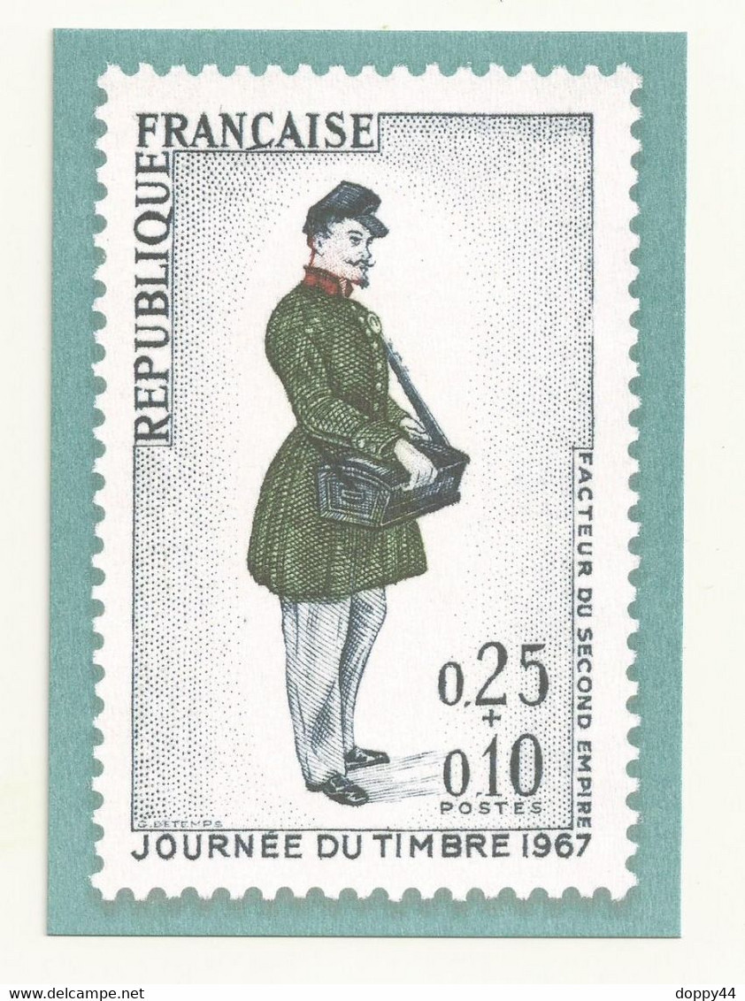 PAP CARTE POSTALE LA POSTE THEME LA JOURNEE DU TIMBRE 1967. - Sonderganzsachen