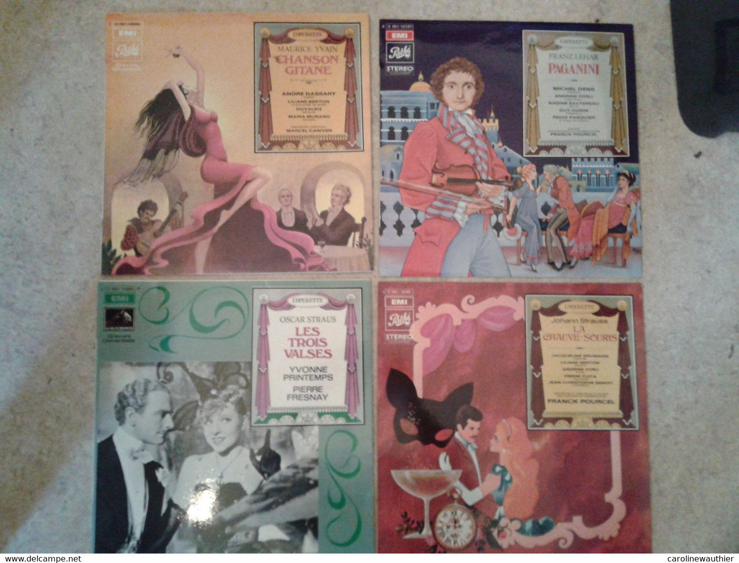 Lot De 4 Vinyles 33 T Opéra,opérette. - Opéra & Opérette