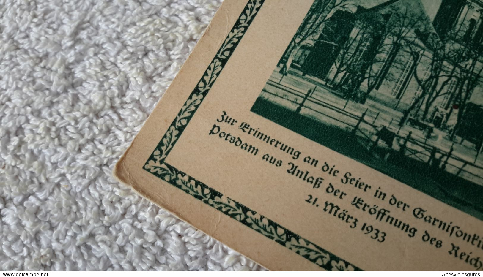 Postkarte Stempel Münster Rotterdam Holland 1933 Garnißonkirche  Deutsches Reich Gelaufen - 1939-45