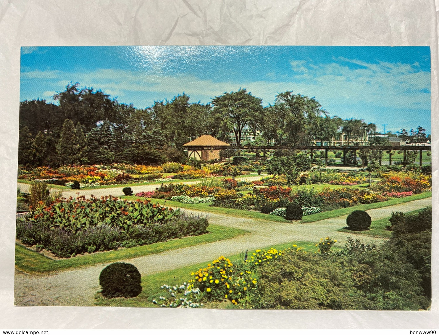 Sunken Garden, Jackson Park, Windsor, Ontario, Unused, Canada Postcard - Windsor