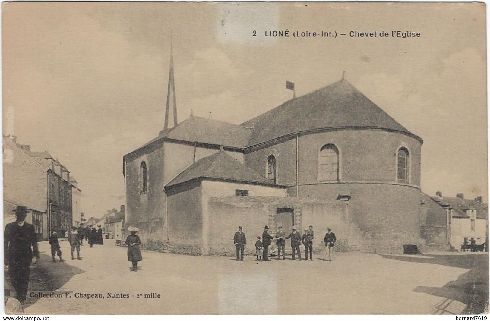 44   Ligne  - Chevet De L'eglise - Ligné