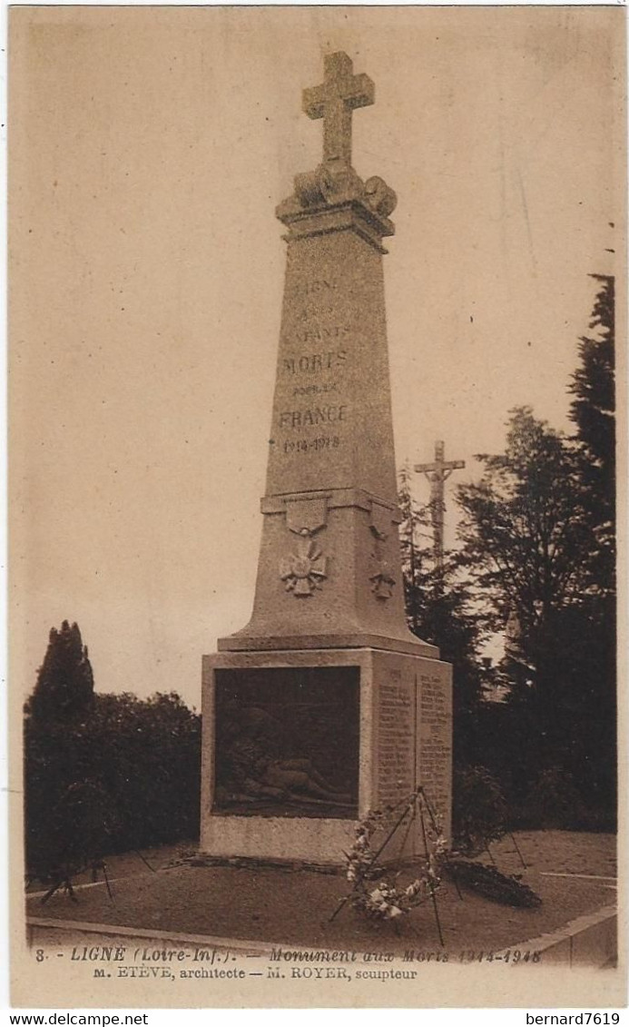 44   Ligne  -  Le Monument Aux Morts 1914 - 1918 - Ligné