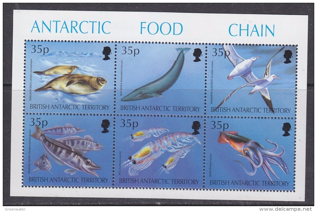 British Antarctic Territory 1994 Antarctic Food Chain M/s ** Mnh (51675) - Unused Stamps