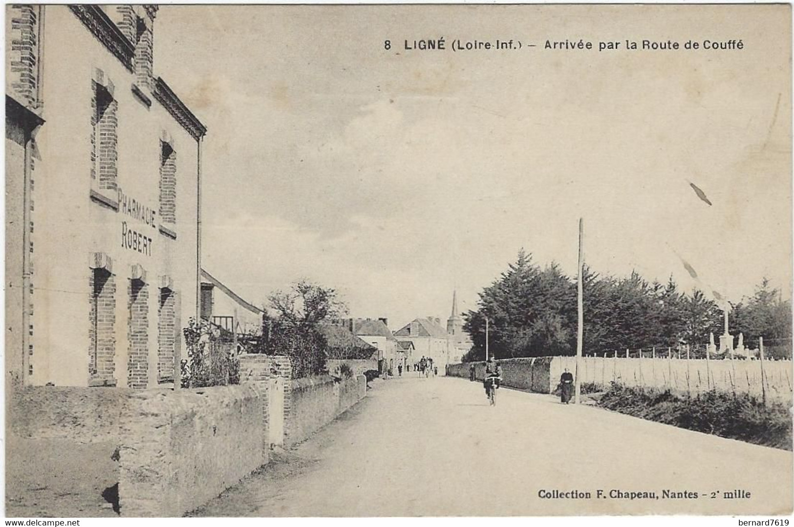 44   Ligne  -  Arrivee Par La Route De  Couffe - Ligné