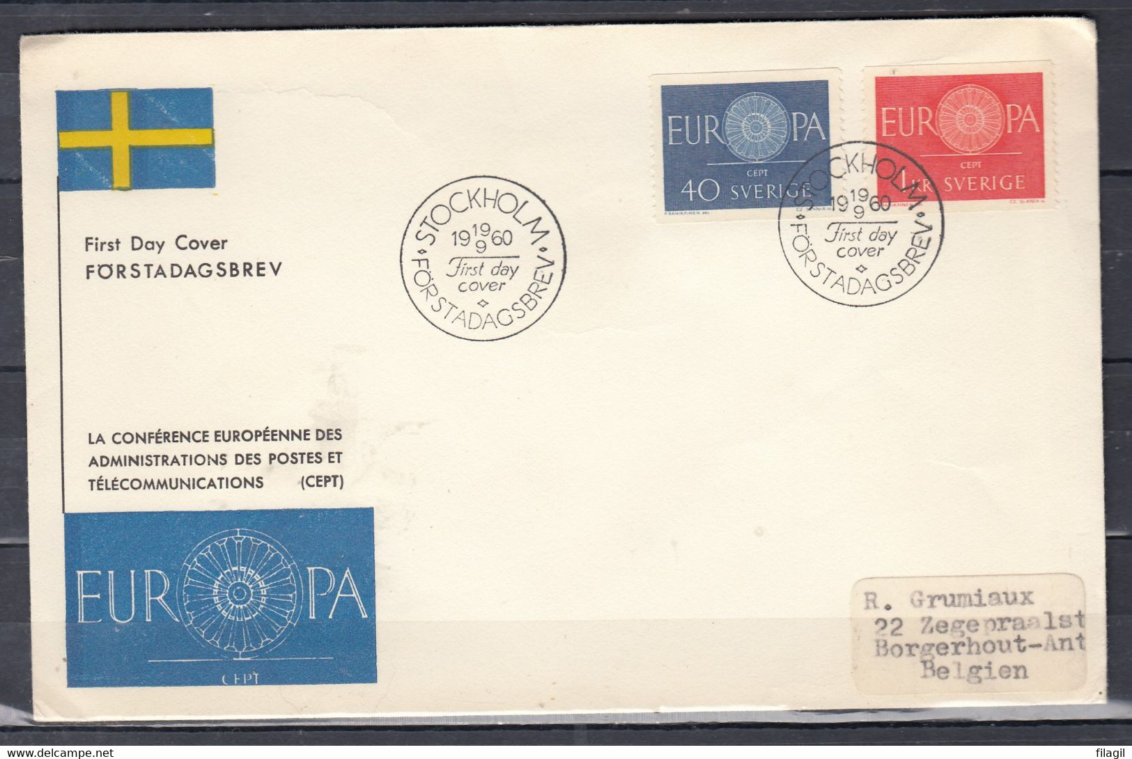 Brief Van Stockholm Forstadagsbrev First Day Cover - 1960