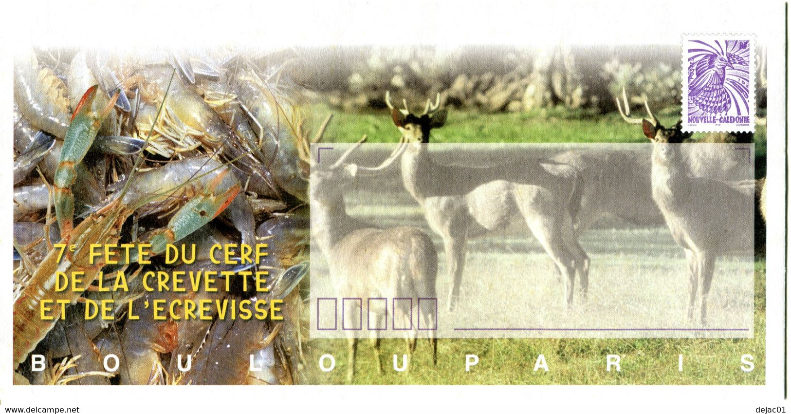 Nouvelle Calédonie - Entier Postal Yvert 103 E Fête Du Cerf, De La Crevette Et De L'écrevisse - R 6187 - Enteros Postales