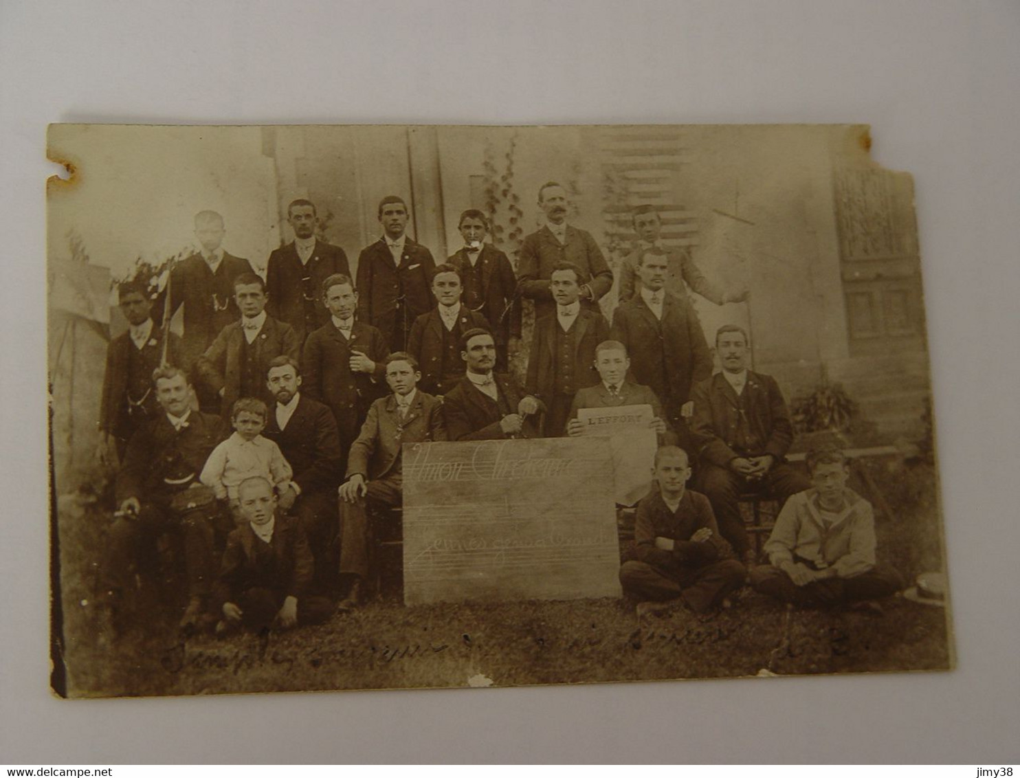 VIENNE-CARTE PHOTO CHATELLERAULT UNION CHRETIENNE  JEUNES GENS D'EXOUDIN - Andere & Zonder Classificatie