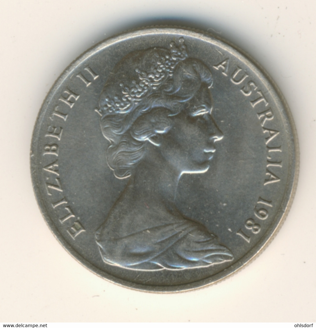 AUSTRALIA 1981: 10 Cents, KM 65 - 10 Cents