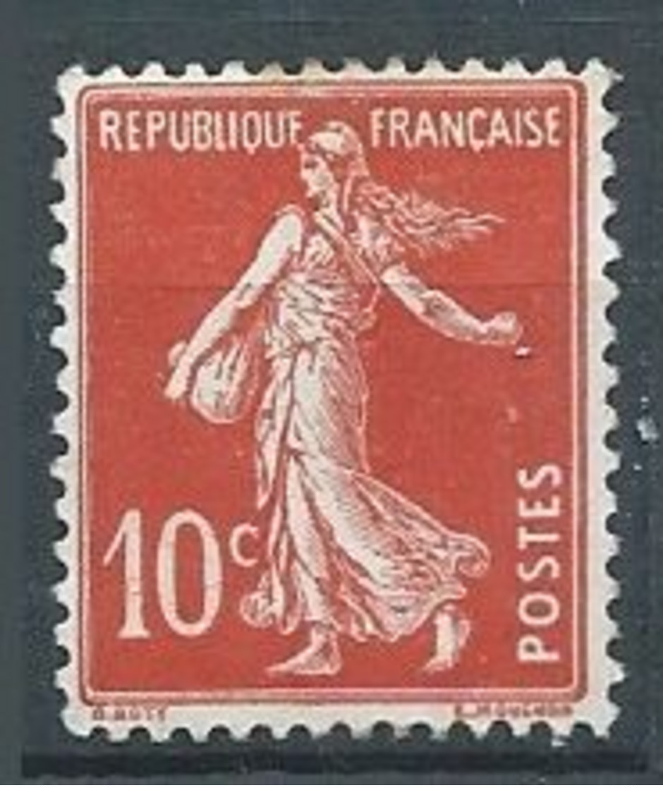 France YT N°138 Semeuse Fond Plein Neuf/charnière * - 1906-38 Semeuse Con Cameo