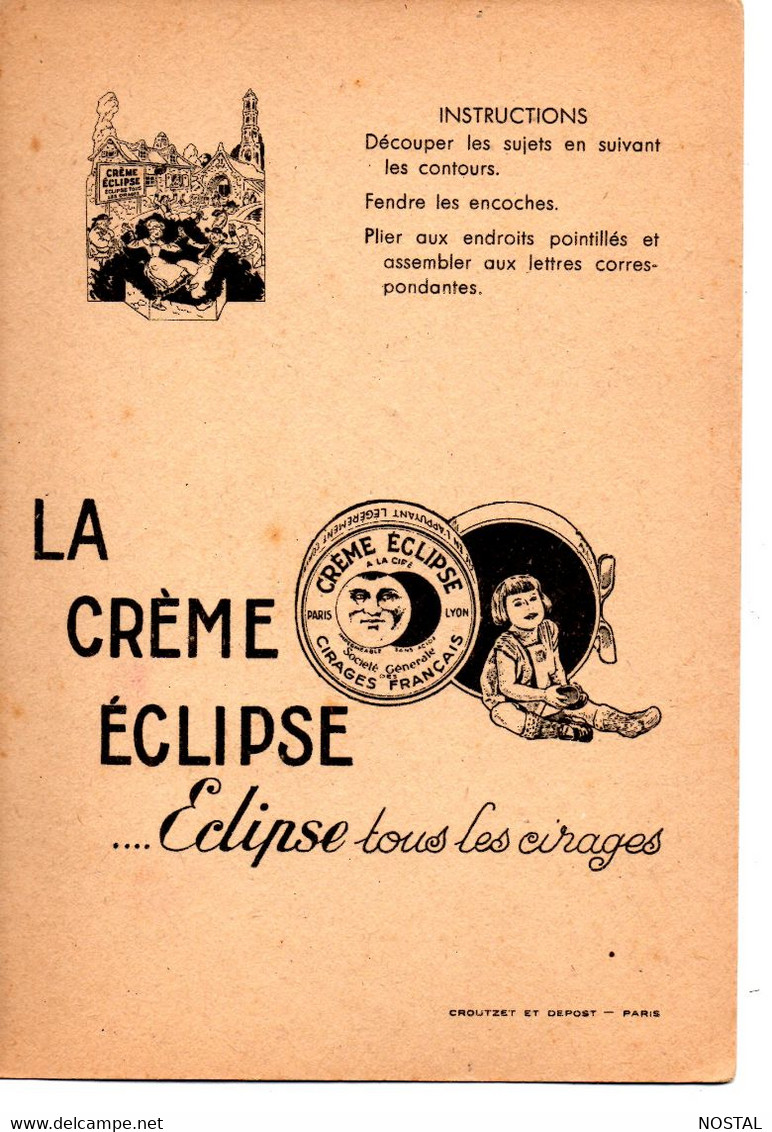 Carton Publicitaire à Découper Crème Eclipse 11,5 X 16,50 Cm - Publicités