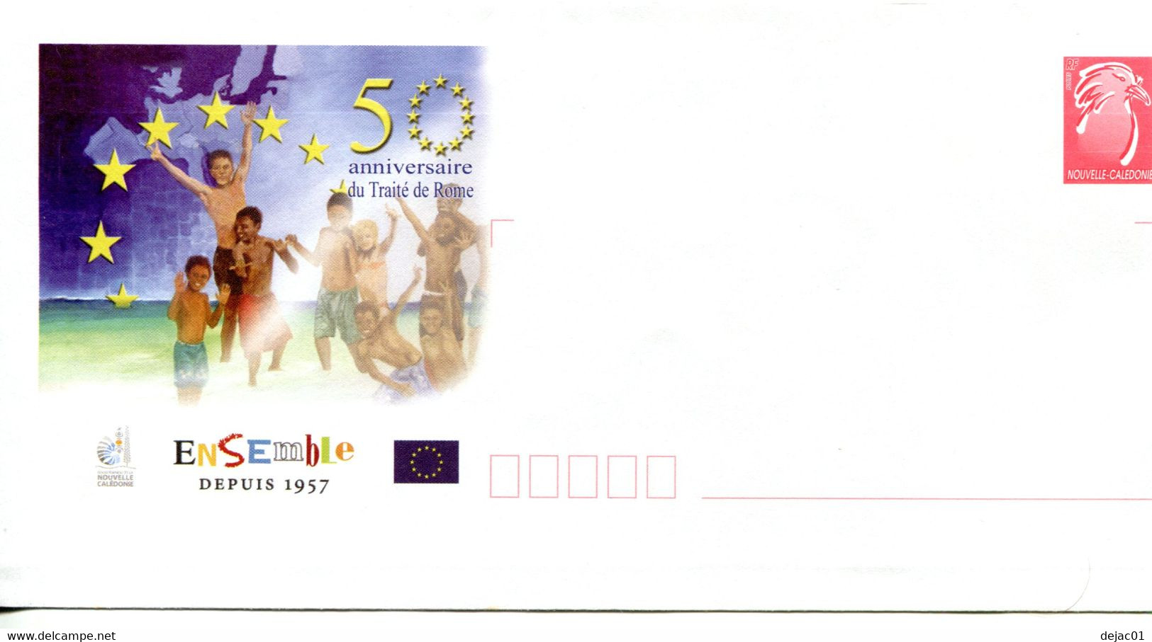 Nouvelle Calédonie - Entier Postal Yvert 218 E 50e Anniversaire Du Traité De Rome - R 6203 - Entiers Postaux