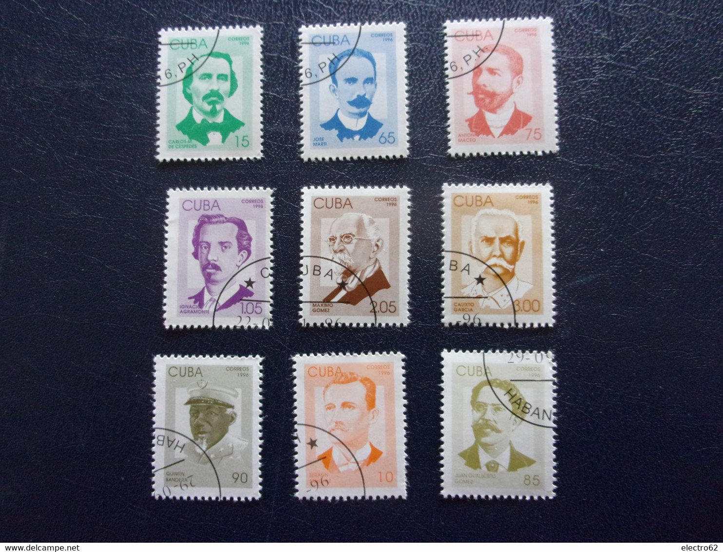 Cuba 1996 Carlos José Antonio Ignacio Méximo Calixto Serafin Juan Quintin Patriotes Cubains Patriotas Cubanos - Otros & Sin Clasificación