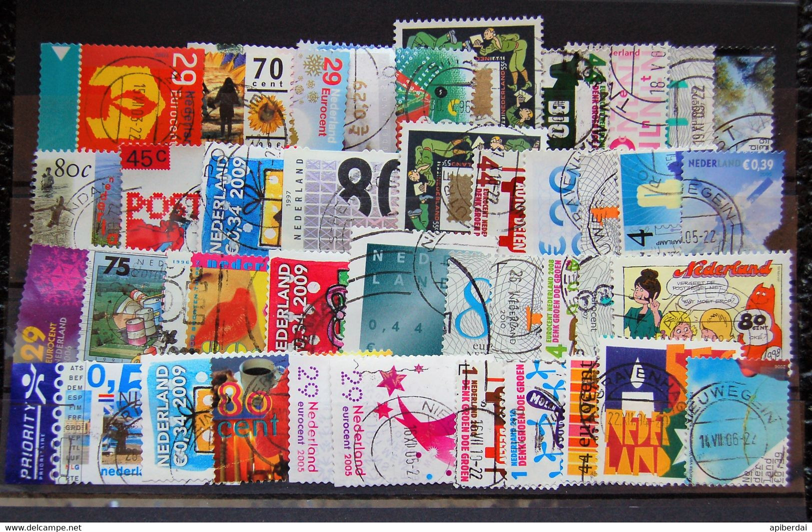 Nederland Pays Bas - Small Batch Of 40 Stamps Used XV - Colecciones Completas