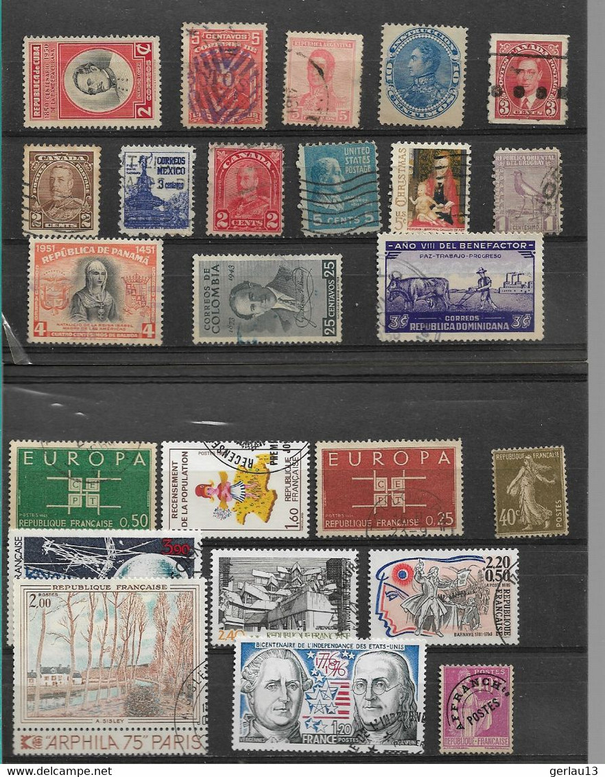 LOT   50 TIMBRES - Vrac (max 999 Timbres)