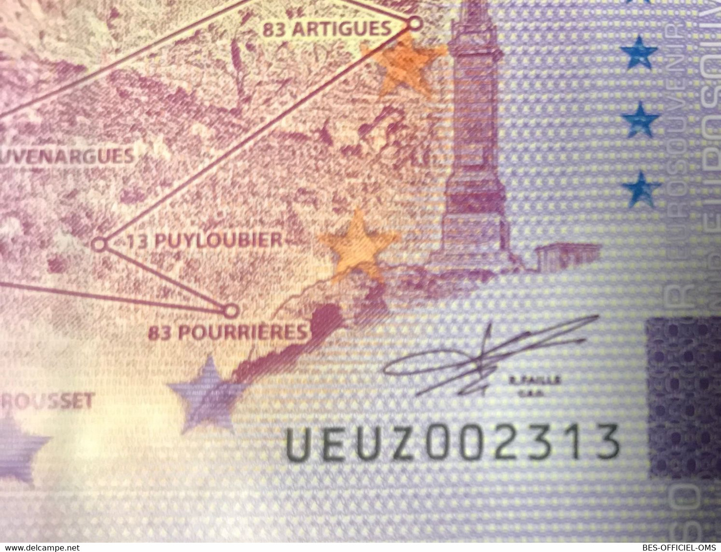 2021 BILLET 0 EURO SOUVENIR DPT 13 MONTAGNE SAINTE-VICTOIRE ANNIVERSAIRE N°2313 PAPER MONEY SCHEIN BANKNOTE - Essais Privés / Non-officiels