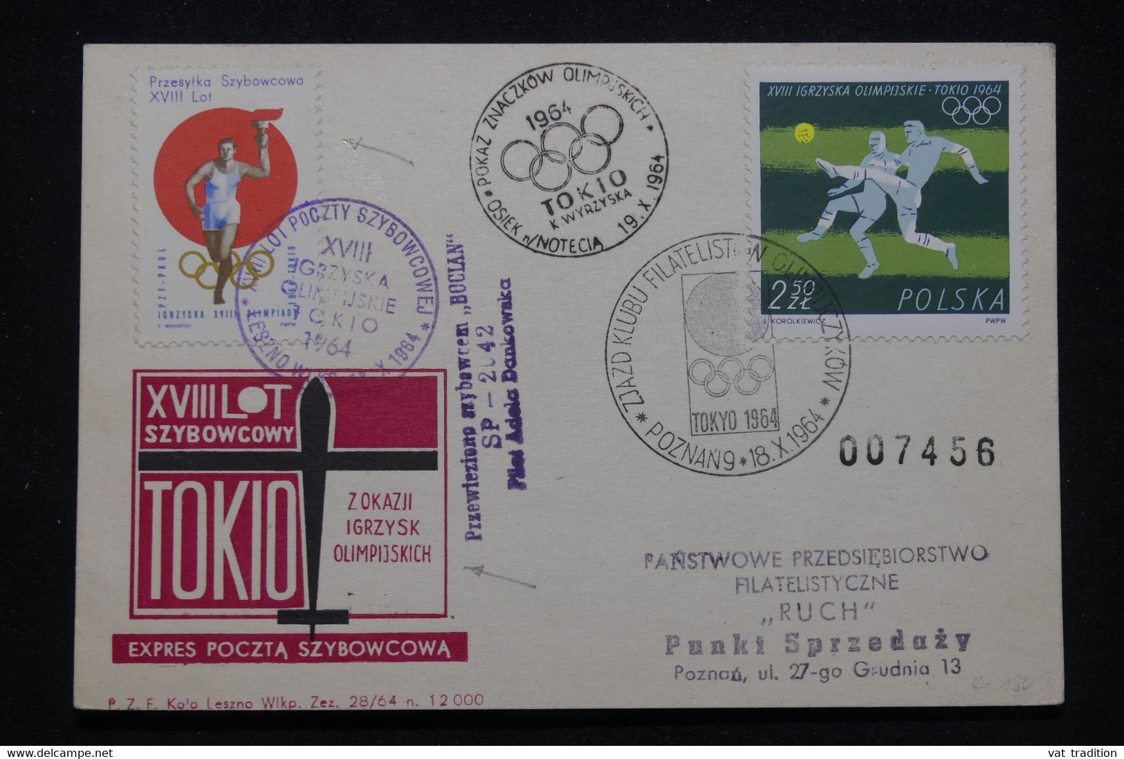 POLOGNE - Carte Avec Cachets Jeux Olympiques De 1964, à Voir - L 95819 - Covers & Documents