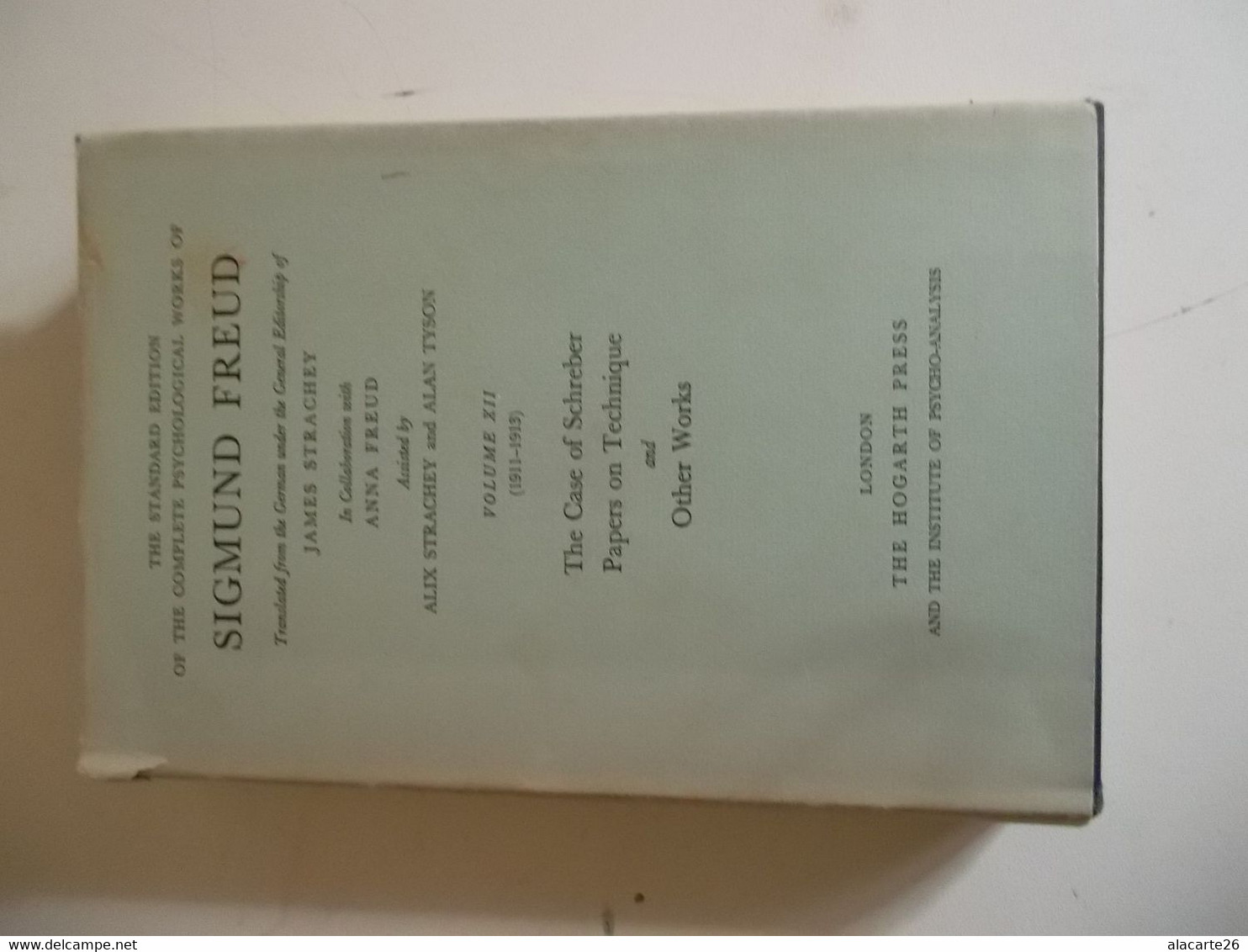 The Standard édition Of The Complete Psychological Works Of SIGMUND FREUD Vol. XII (1911-1913) - Psychologie