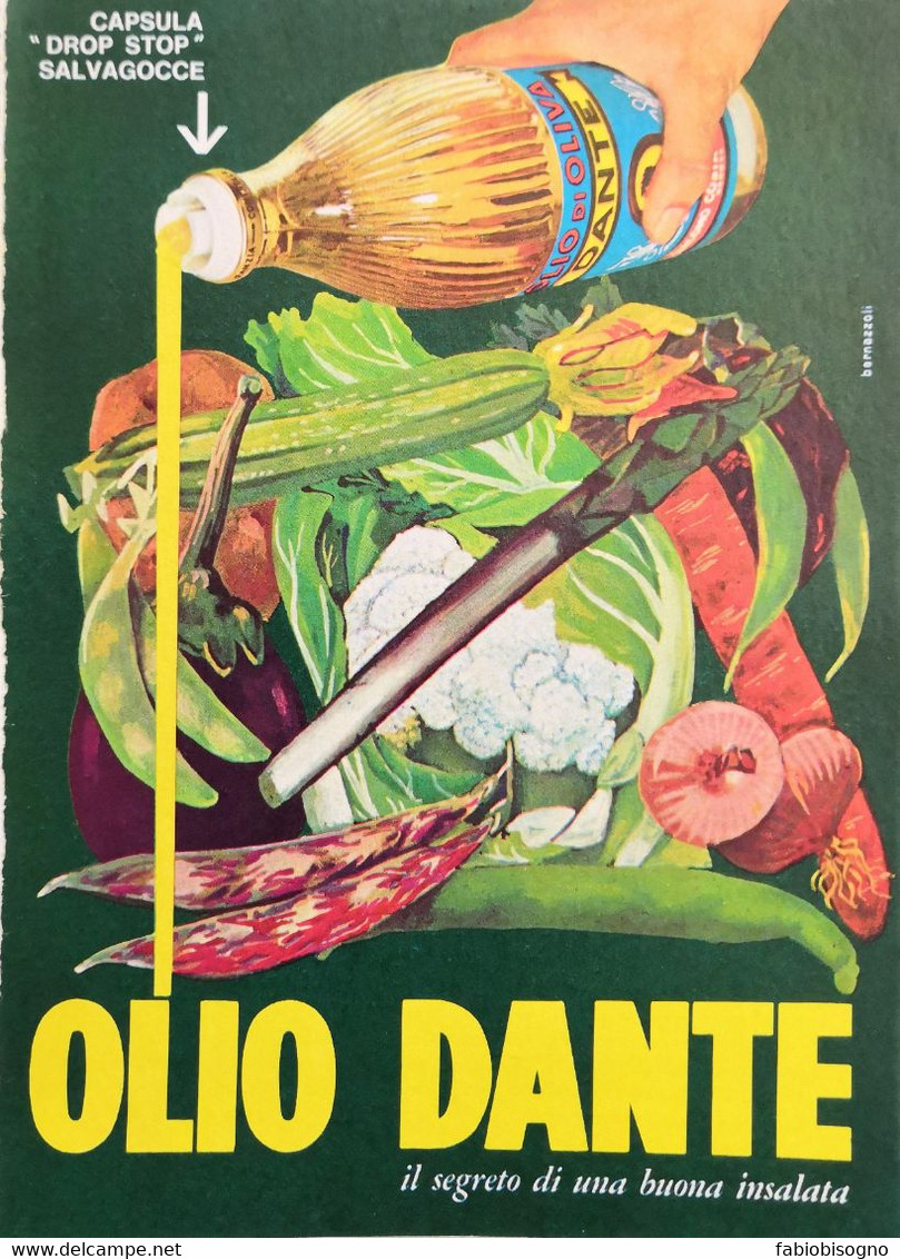 1963/69/74 -  DANTE Olio Di Oliva -  7 P.  Pubblicità Cm. 13 X 18 - Posters