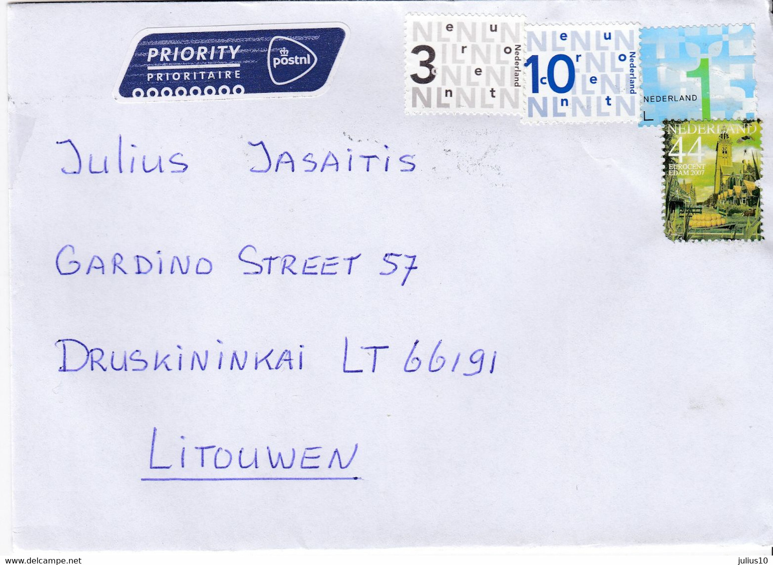 NETHERLANDS 2017 Cover Sent To Lithuania Druskininkai #27160 - Briefe U. Dokumente