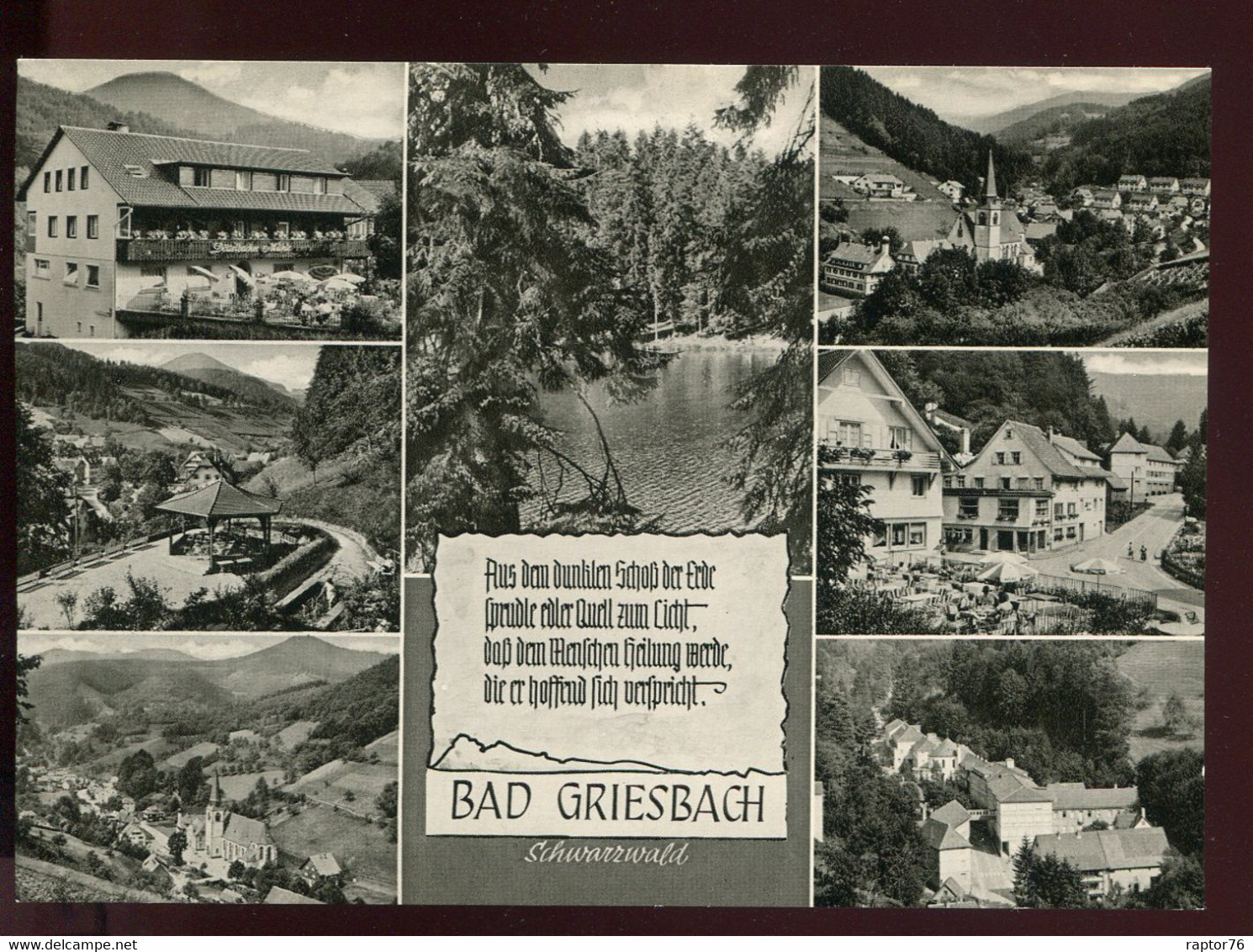 CPM Neuve Allemagne BAD GRIESBACH Mineral Und Moorbad Im Schwarzwald Multi Vues - Bad Peterstal-Griesbach