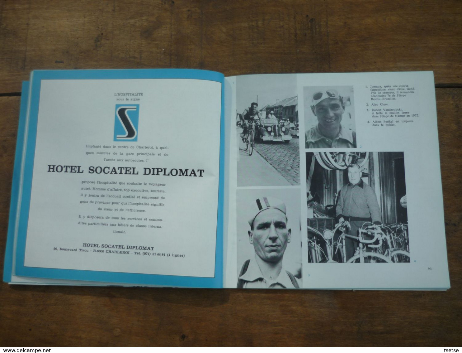 Tour de France , 27 juin 1975 - Charleroi , ville départ  ... Livre souvenir  / 131 pages ... Vainqueur F. Moser