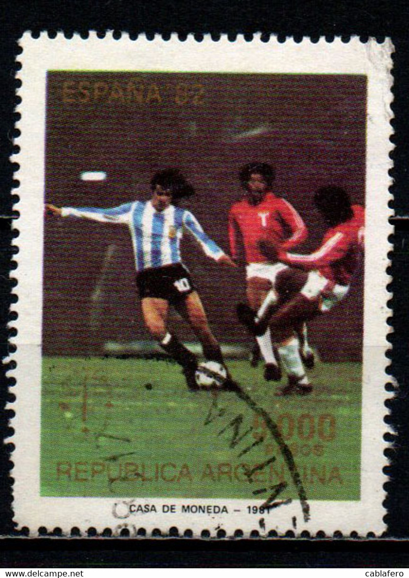 ARGENTINA - 1981 - CAMPIONATO DEL MONDO DI CALCIO IN SPAGNA - ESPANA '82 - USATO - Used Stamps